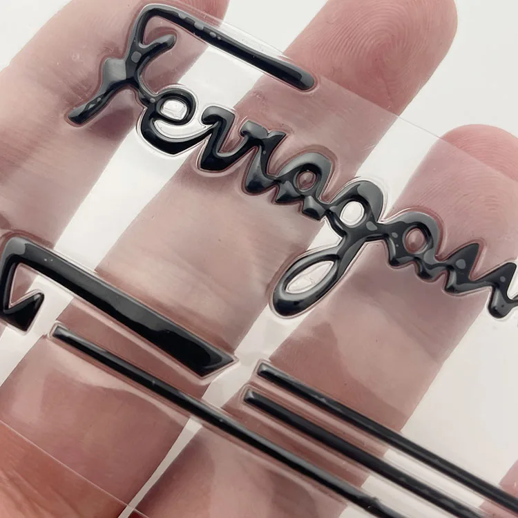 Термонаклейка на заказ 3D черная тканевая бирка наклейка белый принтер этикетки для