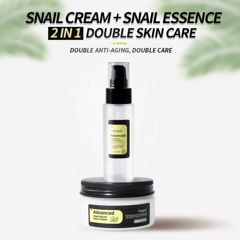 Wholesale Advanced Snail Mucin Essential Natural Face Anti-Aging Custom Mens Travel Korean Snail Skin Care Set (New) For Oily