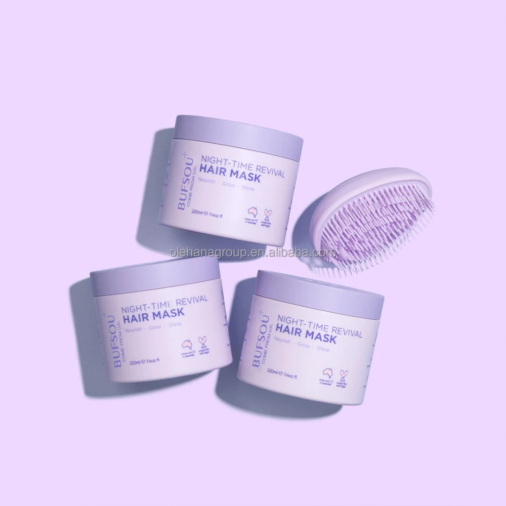Professional Salon Hair Care silky smooth deeply hydrates moisturizes reduce hair loss Scalp Treatment Brush Hair Mask Set