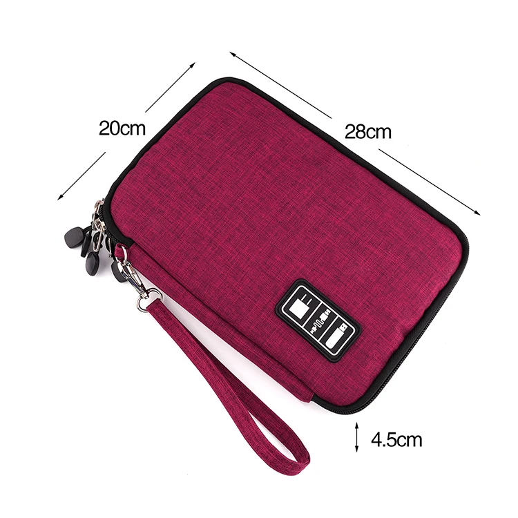 Travel Cable Bag Portable Digital USB Gadget Organizer Charger Wires Cosmetic Zipper Storage Pouch kit Case Accessories Supplies