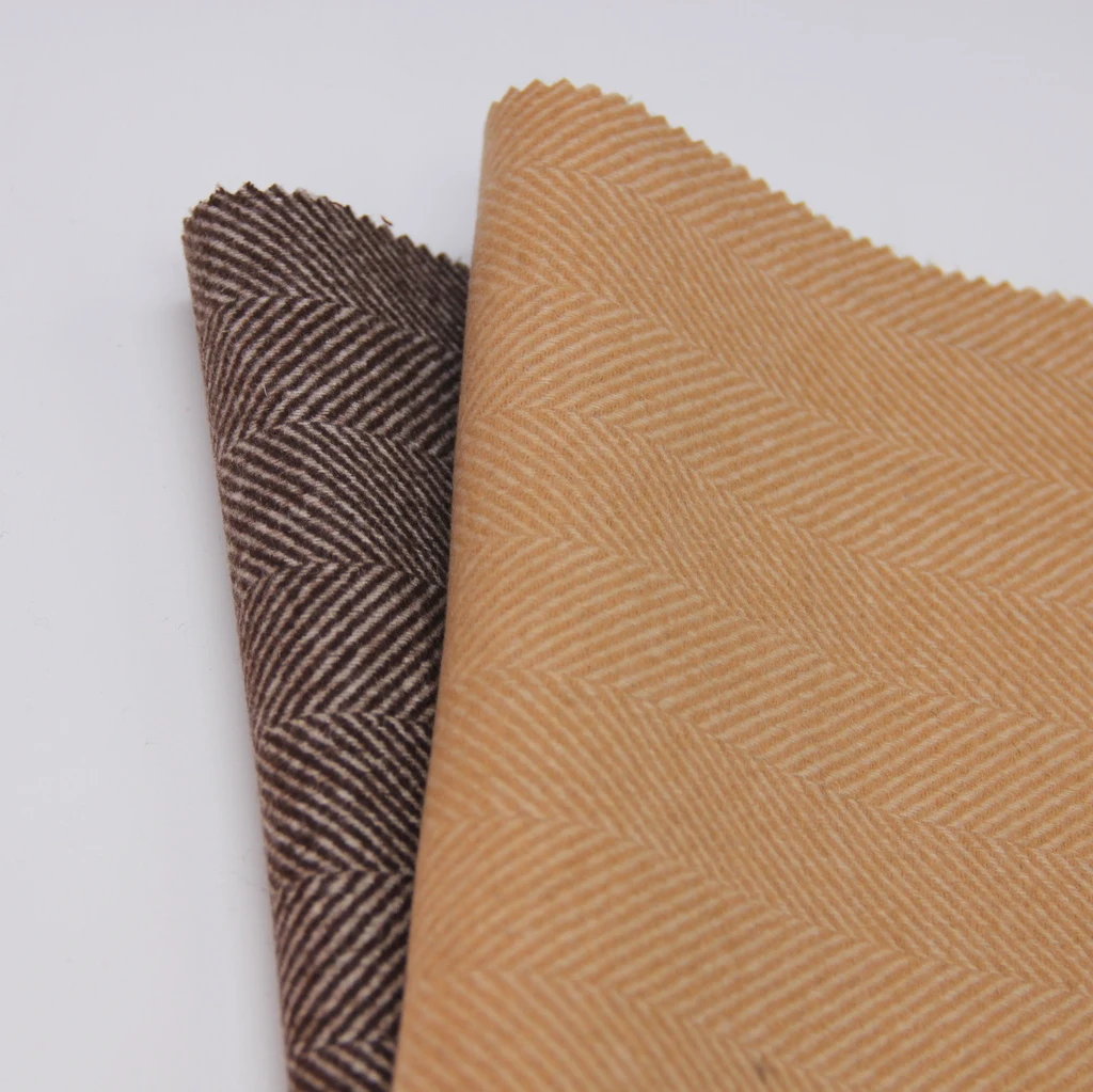 2022 hot sale far infrared high-grade double-sided herringbone bamboo nylon wool blend fabric