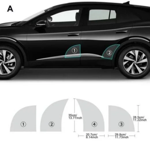 Pre-Cut TPU Paint Protection Film for 2021-2024 Volkswagen ID4 Thermoplastic Polyurethane Interior Accessories