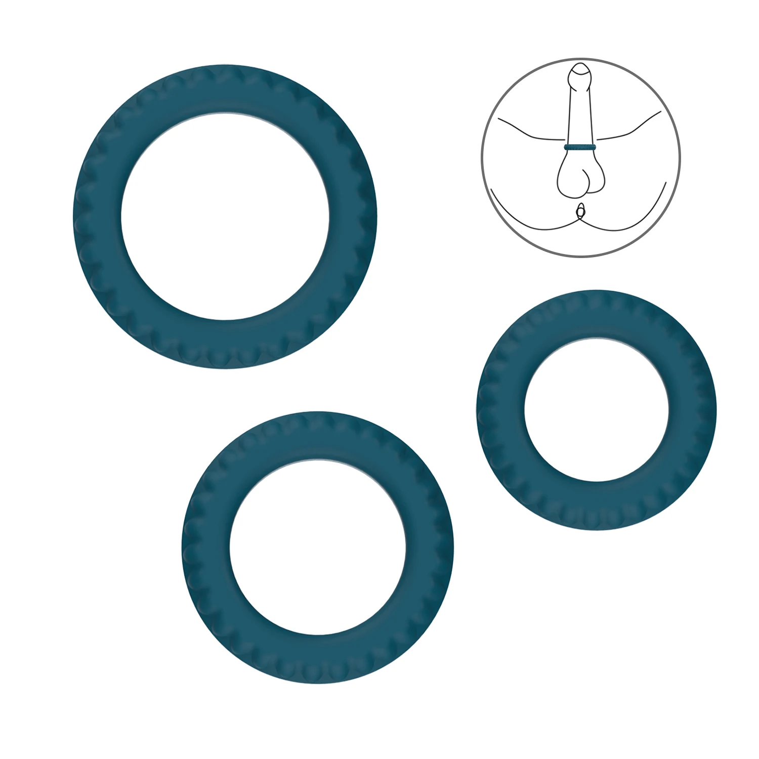Shinepep новый улучшенный дизайн мягкое на ощупь жидкое Силиконовое кольцо для пениса набор колец мужчин пары