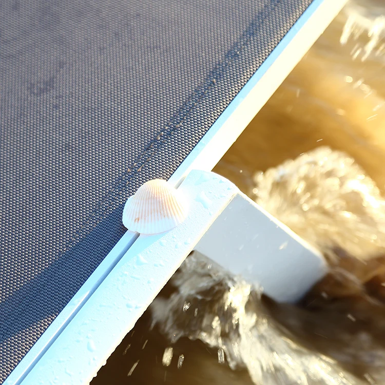 Hot sale modern beach chaise lounger furniture outdoor garden aluminium leisure chair patio poolside sun lounger