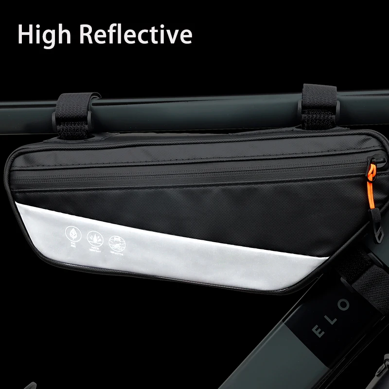 Factory 2024 New High Reflective Cycling E-Bike Bike Frame Tube Triangle Bag Bicycle boxes pouch Storage  Road MTB Travel Bags