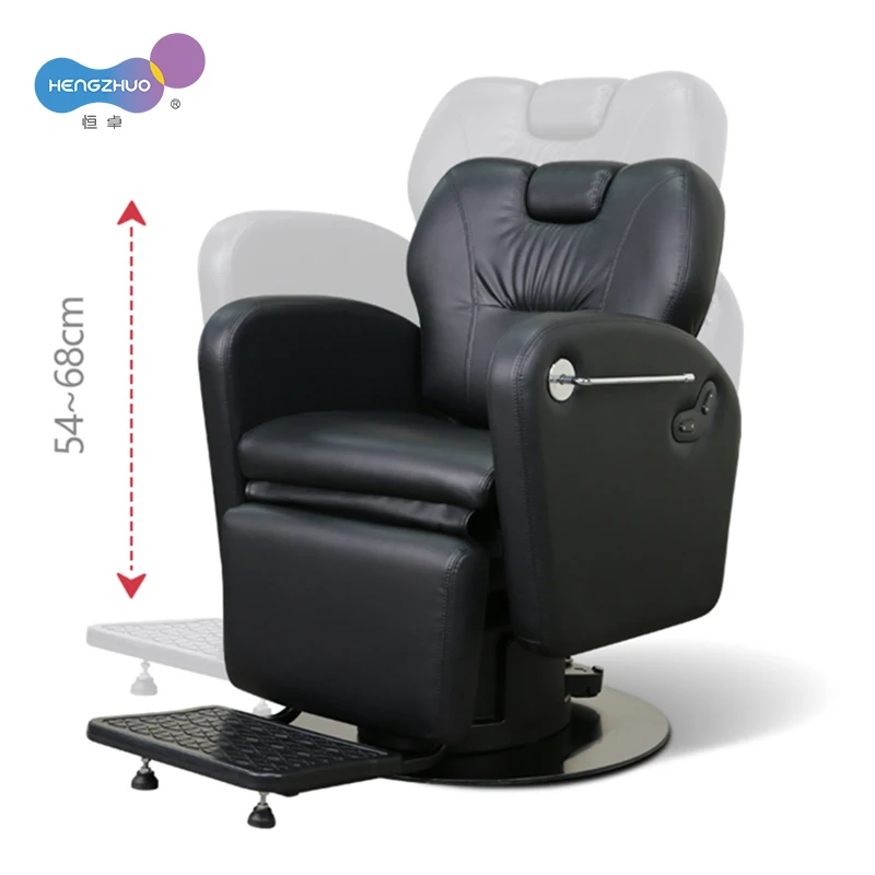 Professional Electric Barber Chair for Men with 2 Motors Hairdressing Equipment Beauty Salon Furniture for Hair Stylist