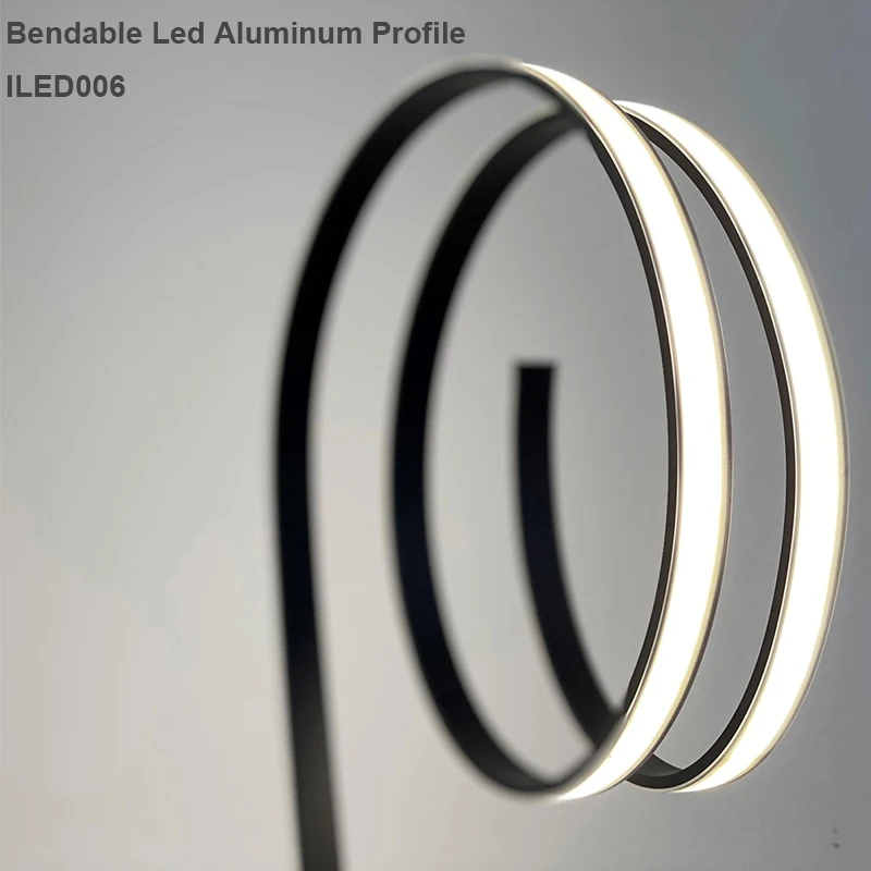 Low moq Small flexible curved led profile high quality bendable anodized aluminum led profile flexible aluminum led profile