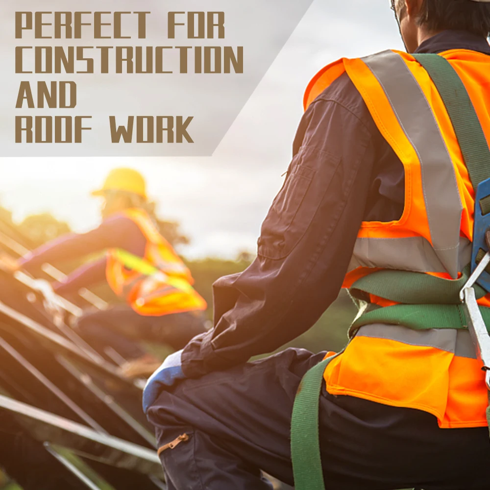 Fall Protection 5 Points Adjustable Safety Belt Safety Fall Protection Belts Polyester Industrial Full Body Safety Harness