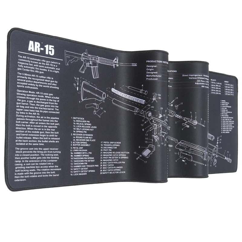 Настраиваемый коврик для чистки пистолета Tigerwings Tekmat