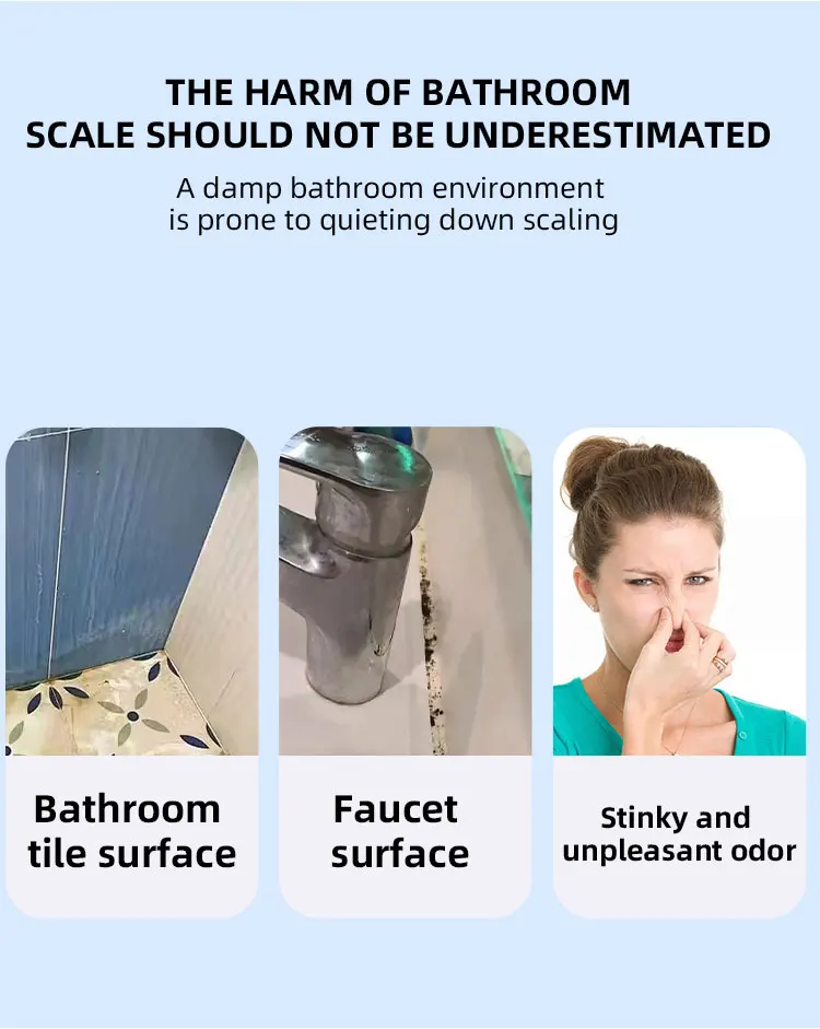 High Quality Eco-Friendly Tile Descaler Floor Tile Cleaner Household Stain Remover Spray Bathroom Glass Cleaner