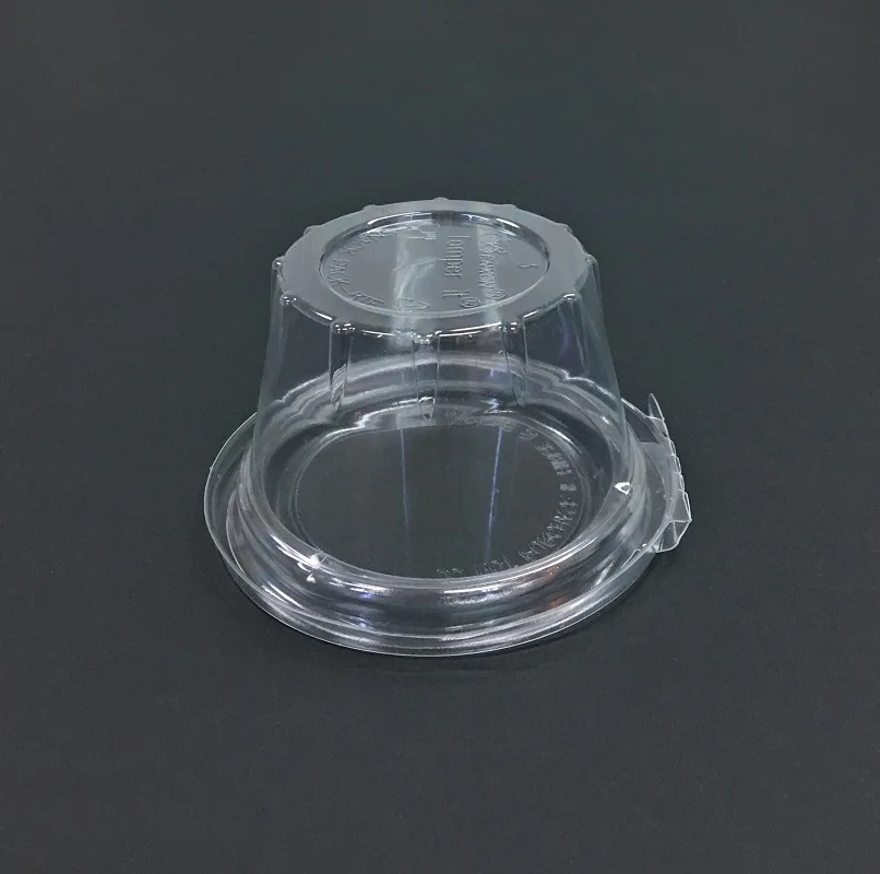 8oz Disposable Round Food Snack Bakery Salad Fruit Packaging Container Hinged Lids Food Container