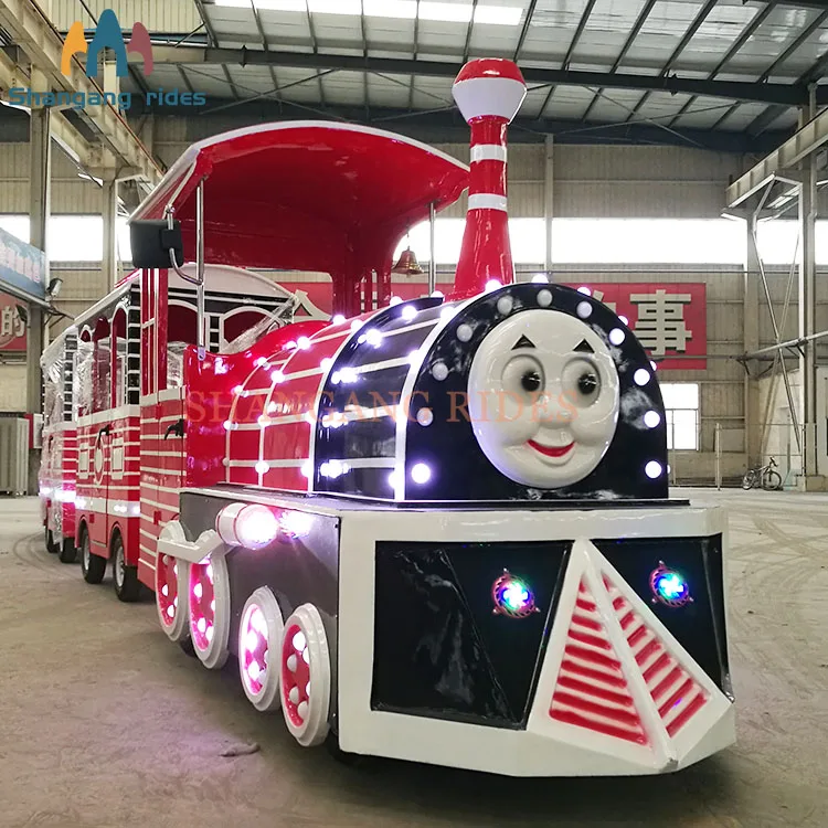 China Supplier Amusement Park Train Commercial Electric Thomas Ride On Train Kids Electric Trackless Train For Sale