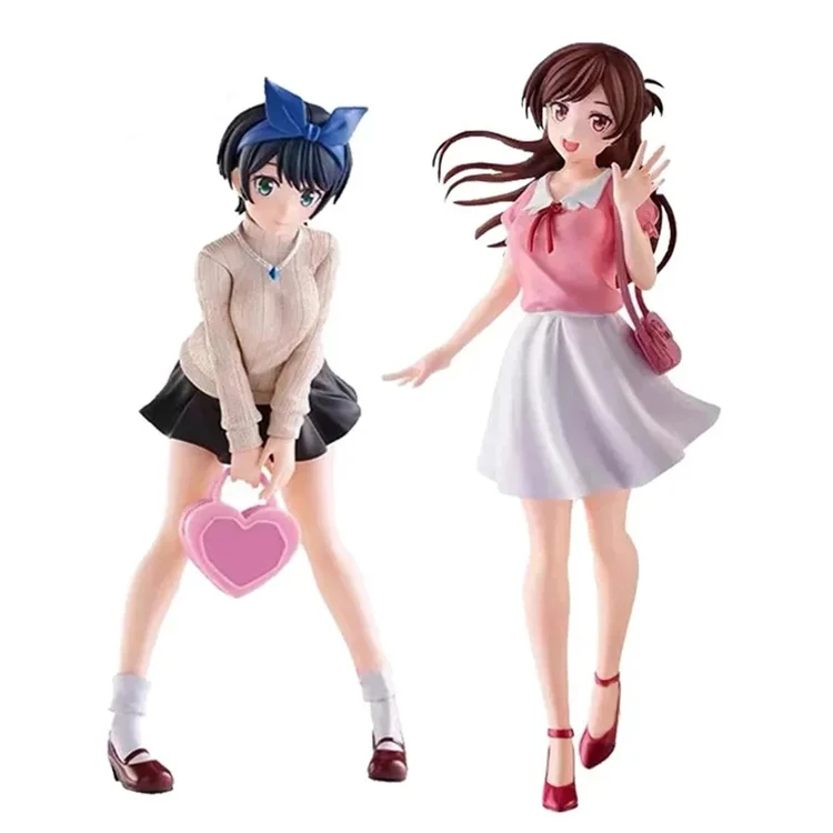 18cm Rent A Girlfriend Anime Figure Action Figures Mizuhara Chizuru Ichinose Chizuru Sarashina Ruka Model Doll Toys