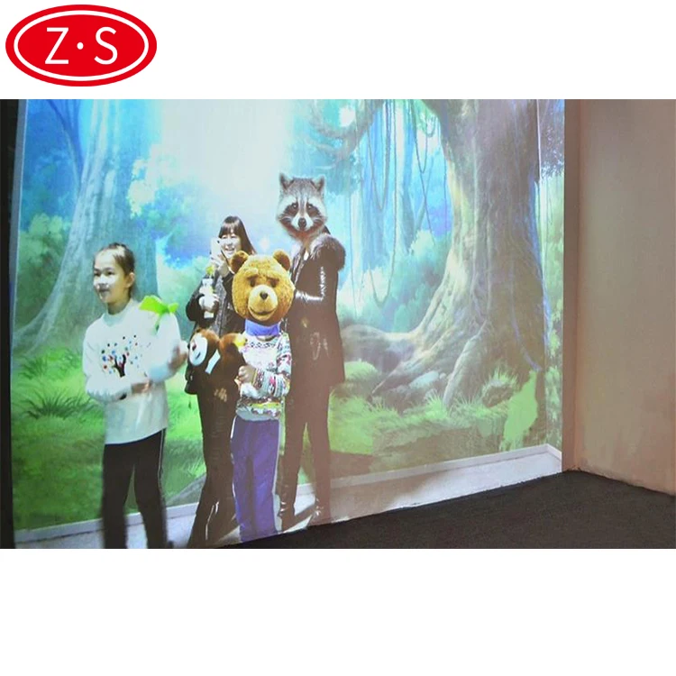 
High technical interactive 3d wall system somatosensory interaction wall games for park 