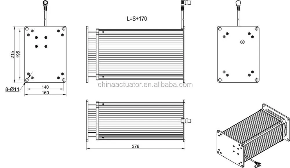 JS35I Linear actuator lifting column electric lifting column price medical lifting column