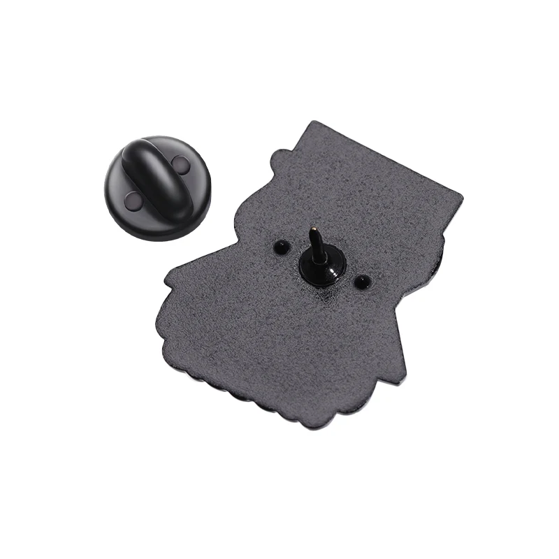 Black Cat Enamel Pins Custom THINK BEFORE YOU CLICK Brooches Lapel Badges WORKING FROM HOME Funny Jewelry Gift for Friends