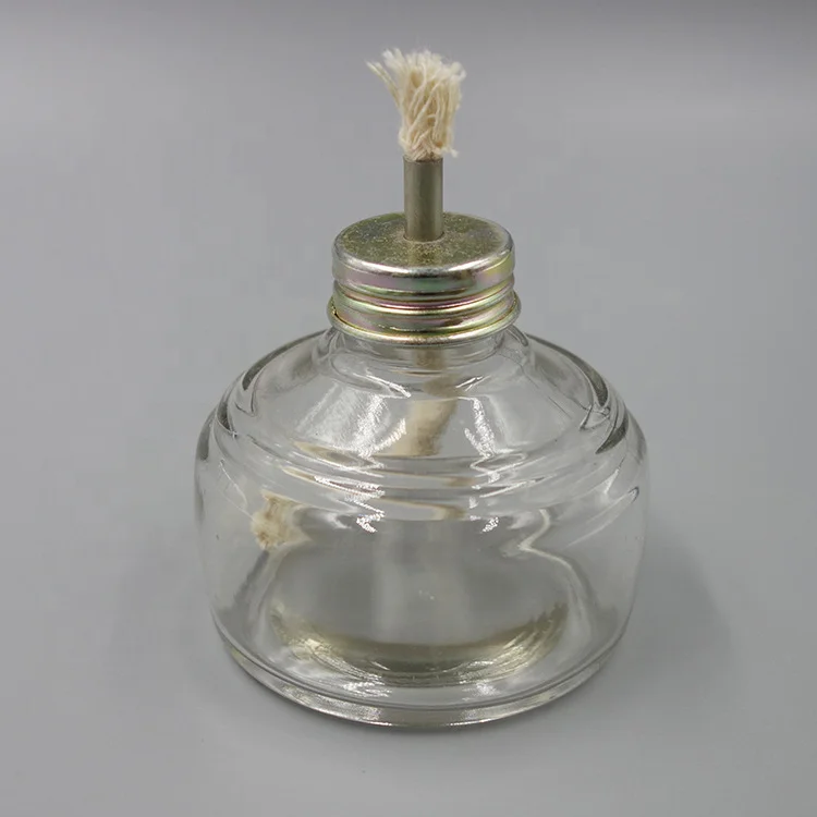 Laboratory Glass Metal Cap Dental Lab Alcohol Burner Lamp 120ml