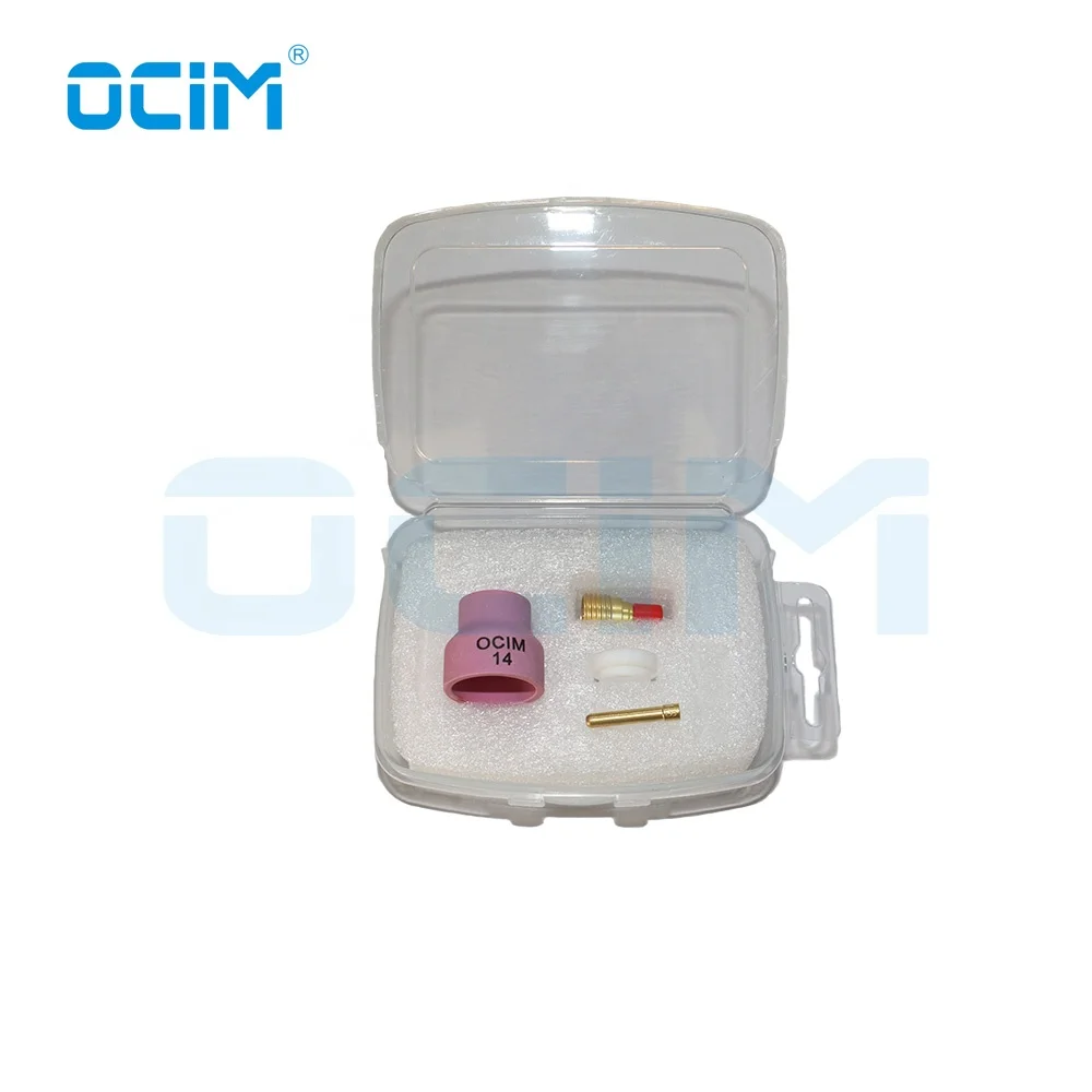 Tig Welding Parts Kit Alumina Ceramic Nozzle Cups +Strainer Mesh+Collet+Gas Lens For WP9/20