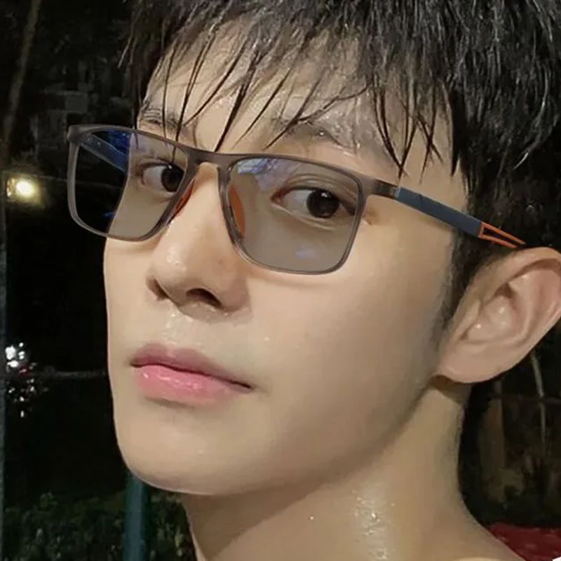 Wholesale Ultralight Spring Hinges Anti Blue Light Eyeglasses UV400 Sports Photochromic Glasses For Unisex