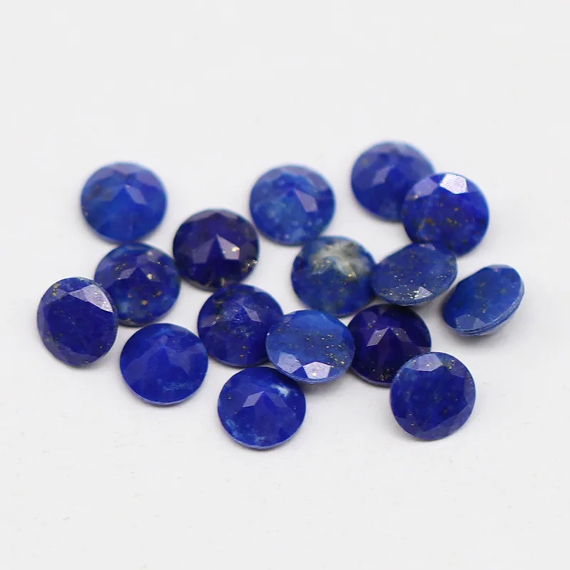 100% Pure Natural round Shape 4mm faced wholesale gemstone crystal jewelry blue Moissanite Stone Price  For Ring