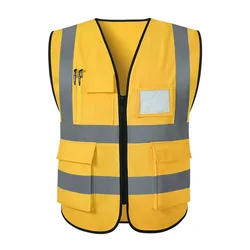 Traffic Work Security Hi Vis Reflective Clothing Safety Vest Polyester Fabric safety Reflective Vest