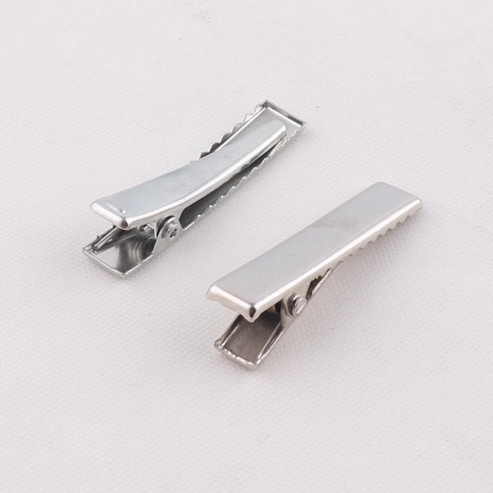 factory supply 35mm metal rectangle alligator hair clips for hair accessories