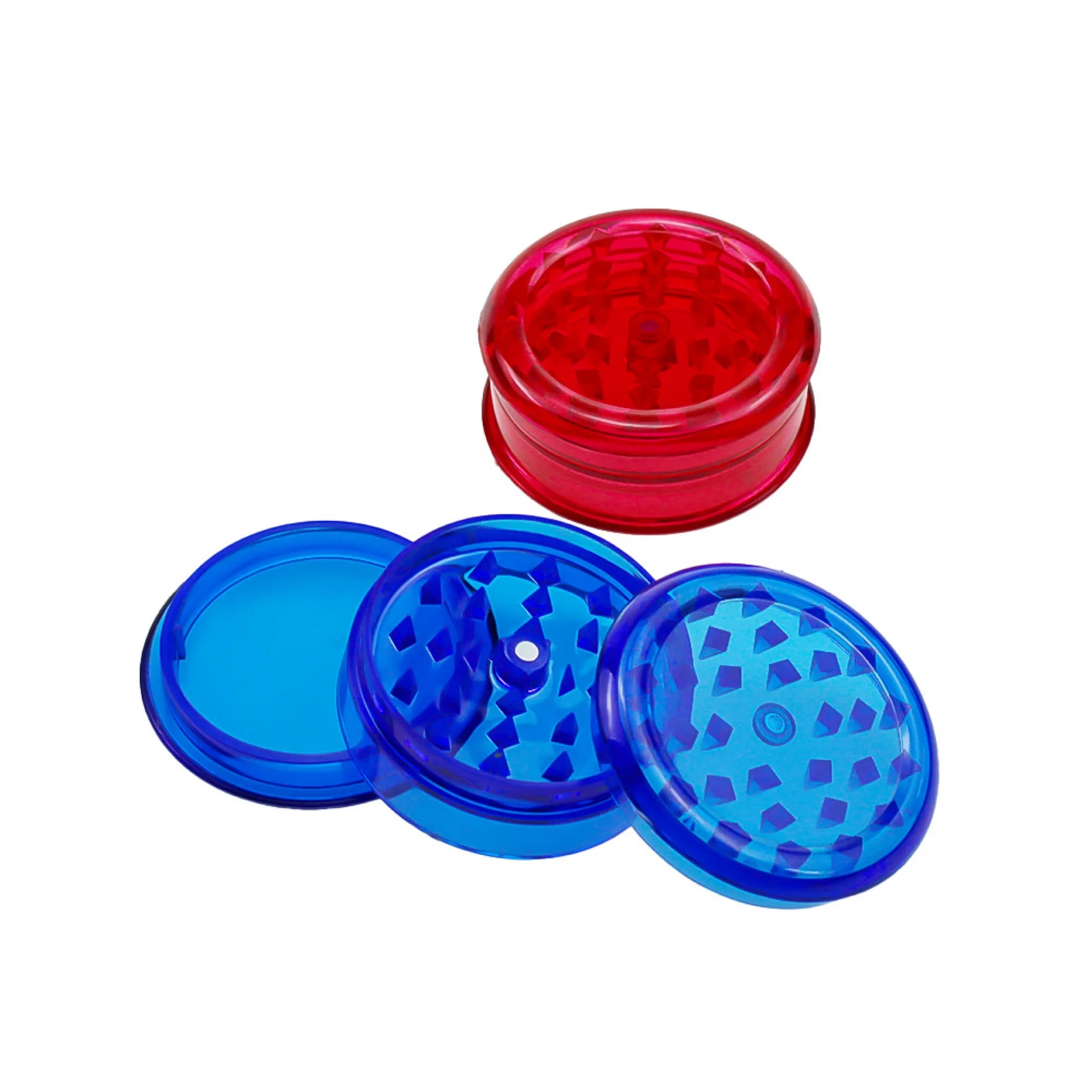 
plastic Herb grinder with 3layer 60mm tobacco grinders bag for smoke accessories smoking pipes 