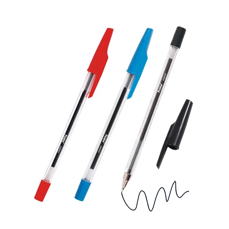 FOSKA Promotional Ball Pen Popular Custom Logo Multifunctional Fine Point Ballpoint Refill Pen Pastel with 3 Colors Ink