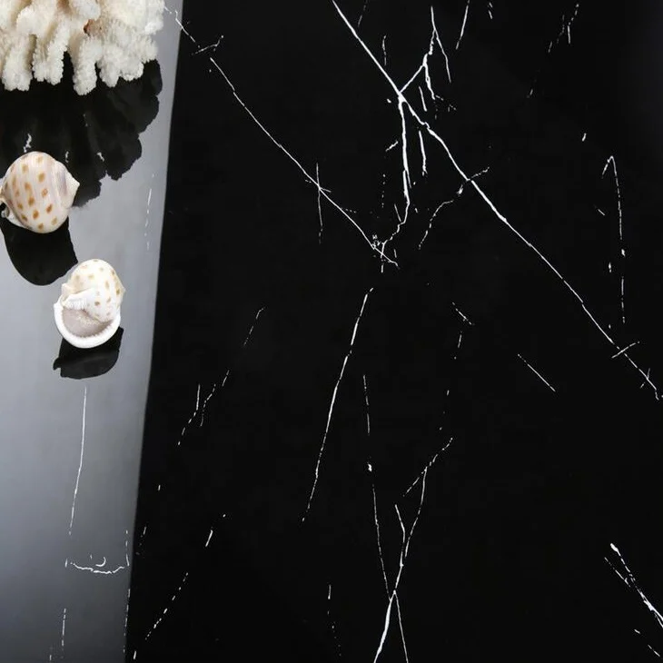 Black color hot sales design polished floor tile Orient ceramic floor tile