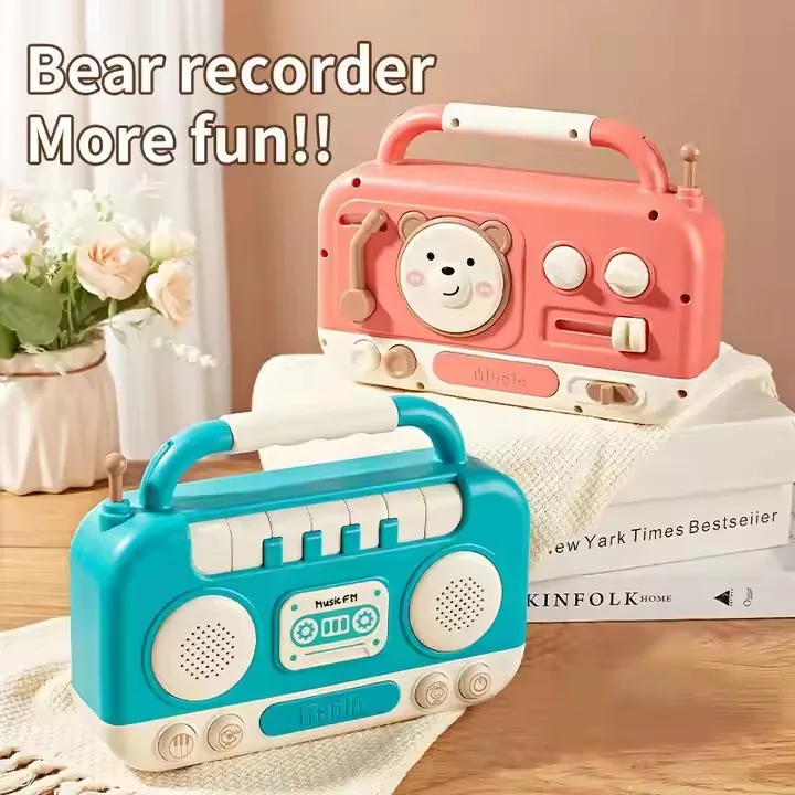Kids Educational Toys Musical Piano Keyboard Electronic Voice Organ Recorder with Game for Baby Learning
