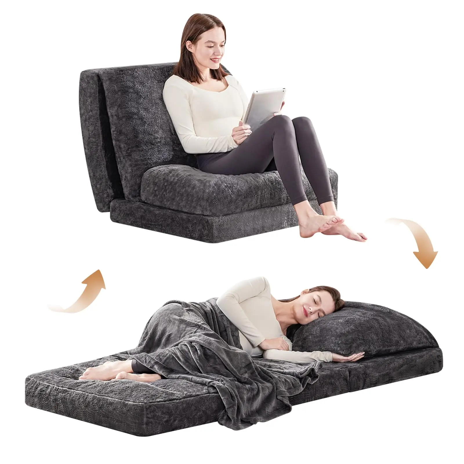 Cheap Promotional Items 2in1 Japanese Roll Up Floor Lounger Sleeping Pad Futon Mattress for Sleeping