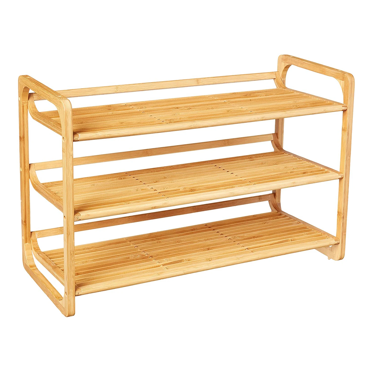 Amazon sells Hot sell cheap  display designs wood   wooden shoe rack