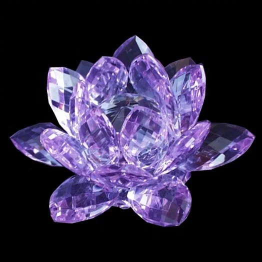MH-H0012 High End Crystal Lotus Flower For Wedding Decoration Wedding Door Gift Wedding Guests Souvenirs