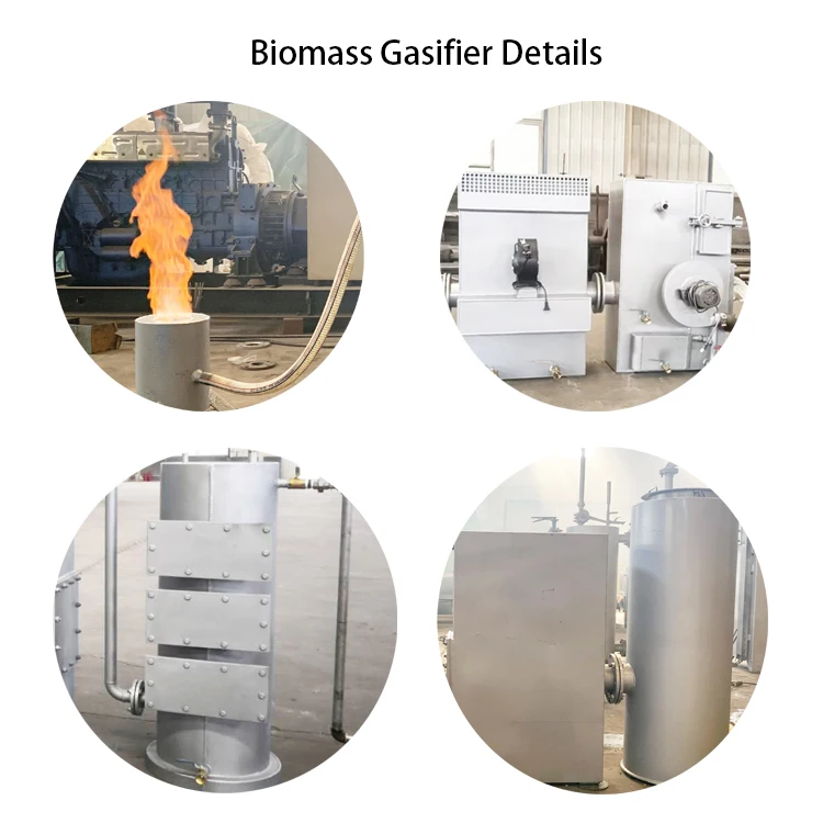 Gas generation equipment wood gas generator biomass burner pellet stove syngas gasifier for generate electricity from husk