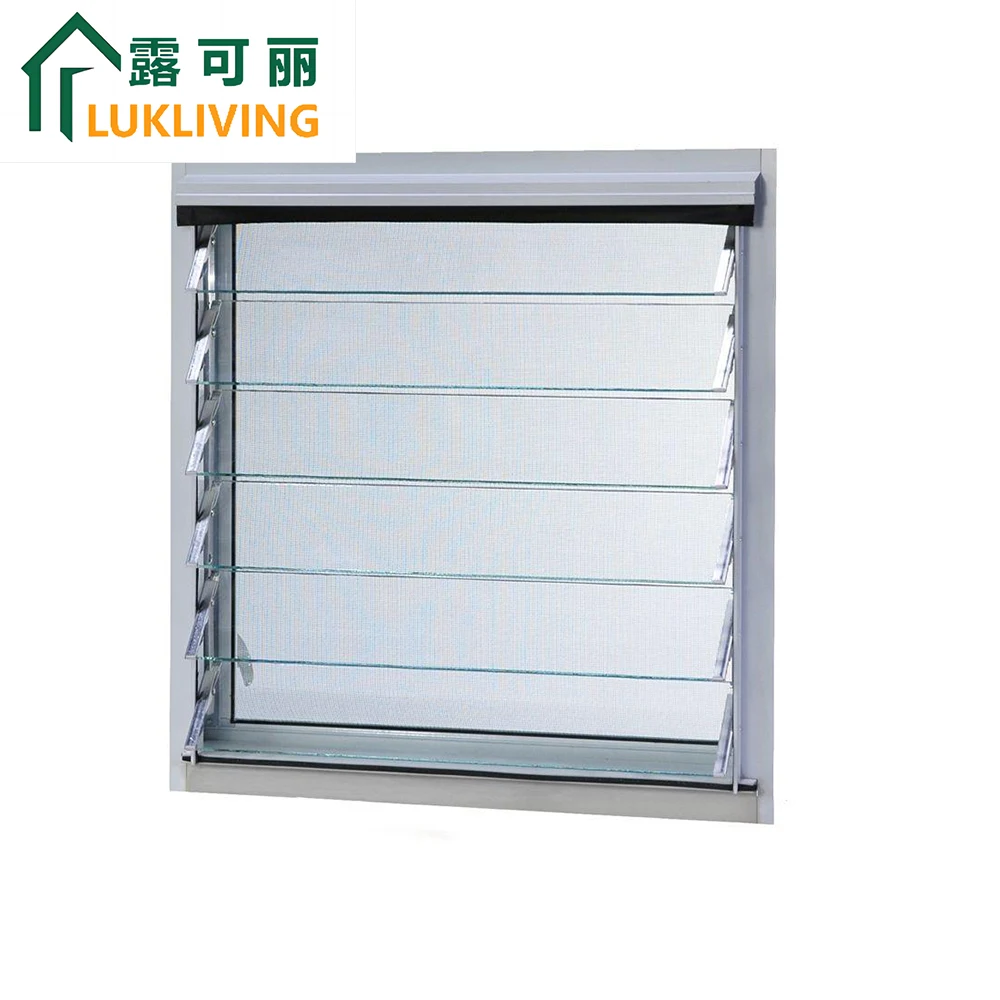Lukliving jalousie tempered glass jalousie window glass prices jalousie window grills