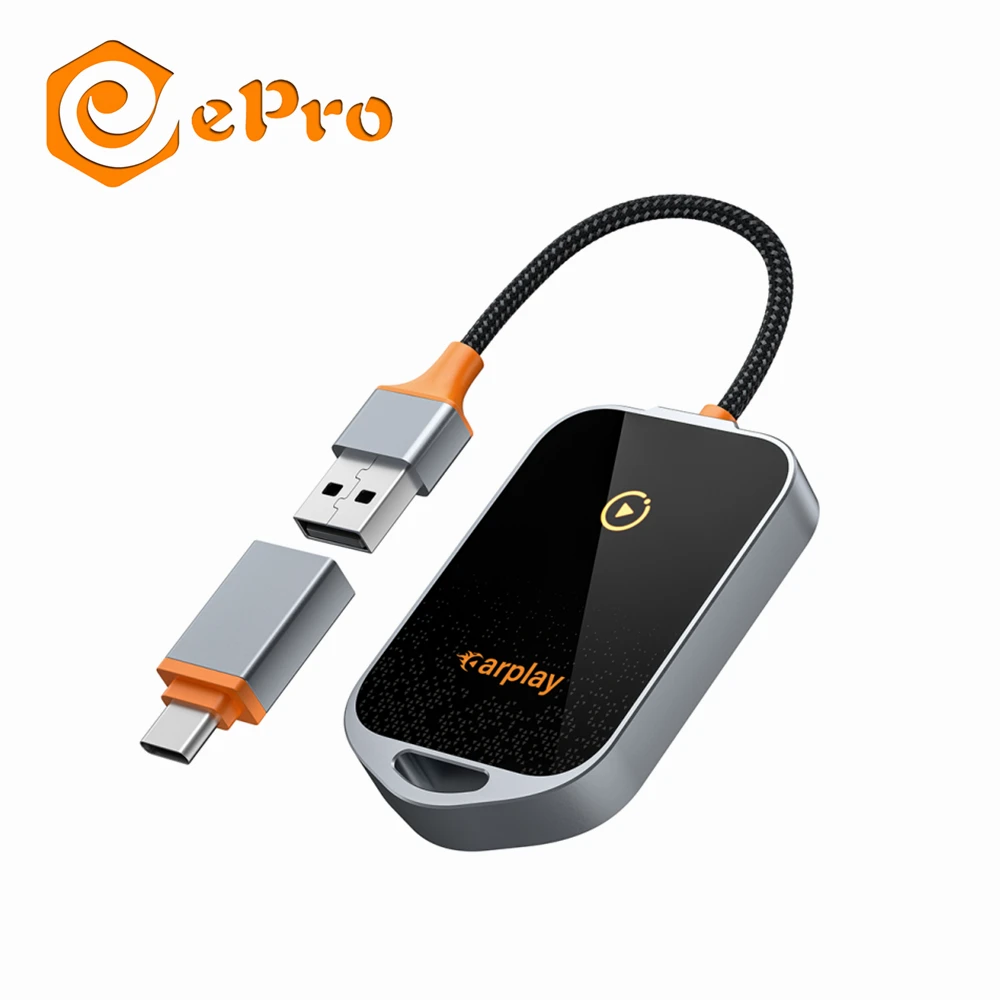 k81 Universal Carplay Adapter Plug&play AI box Type-C Wired to Wireless Smart Auto Carplay Dongle Converter For iPhone for ios