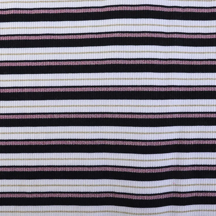 
Tinsel TR filigree rib tinsel fabric rib knit fabric with factory prices 