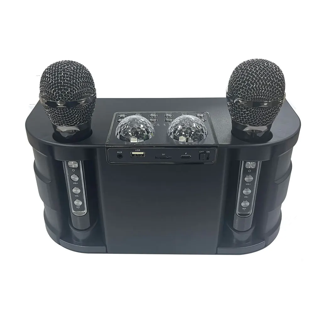 Home Karaoke Machine Dual Mic Wireless Karaoke Speaker Microphone for Parties Festival Wedding