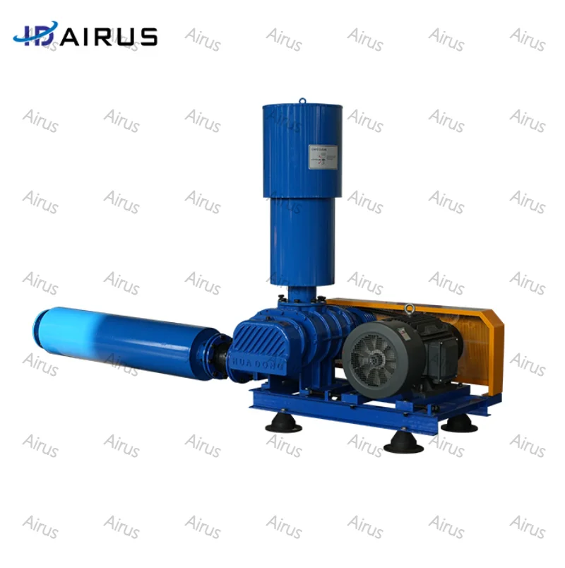 high quality rotary lobe blower double oil tank blower root fish pond aeration roots blower zls 65 15 kw aquaculture