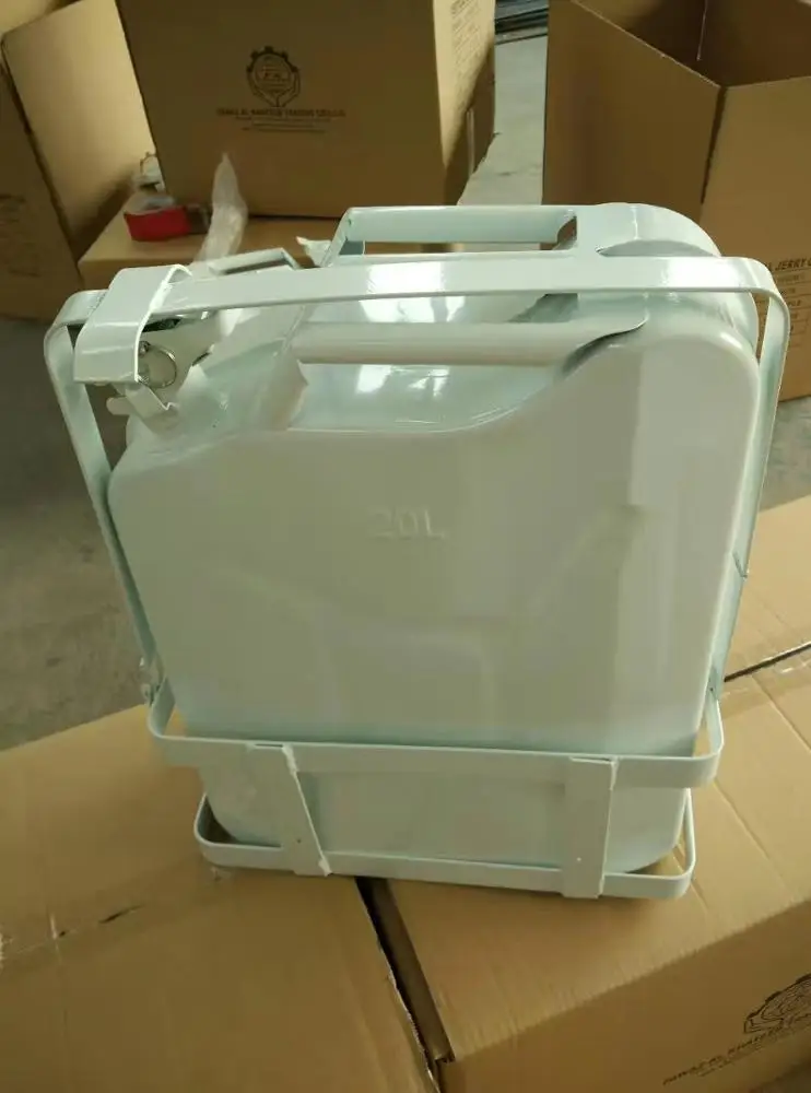 5 Gallon 20 liter 20l Gas Diesel Fuel tank steel metal jerry can holder