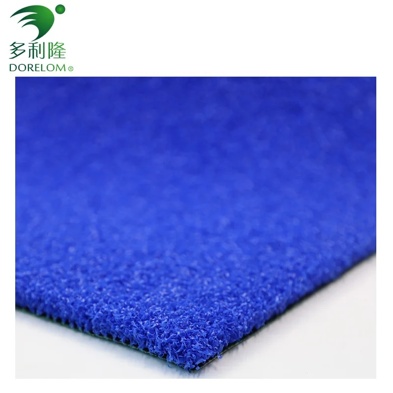 Blue Color Outdoor Artificial Turf for Tennis Court Padle Grass