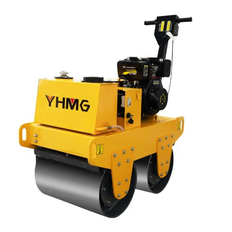 6 4hp 3600 об/мин 750 кг двойной барабанный роликовый уплотнитель