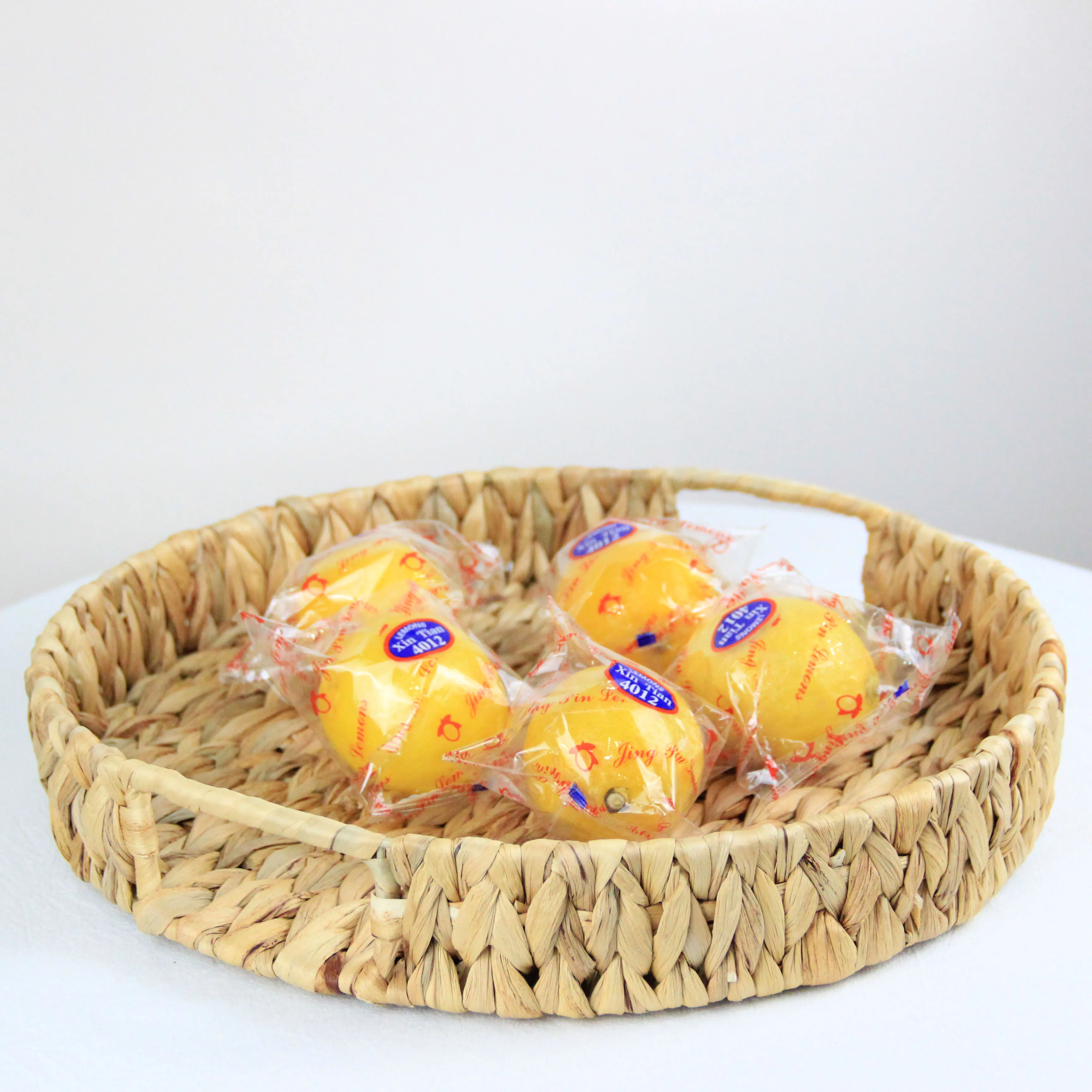 Customized Wholesale European Style Belly Straw Basket Woven Natural Rattan Handmade Storage Basket for decor