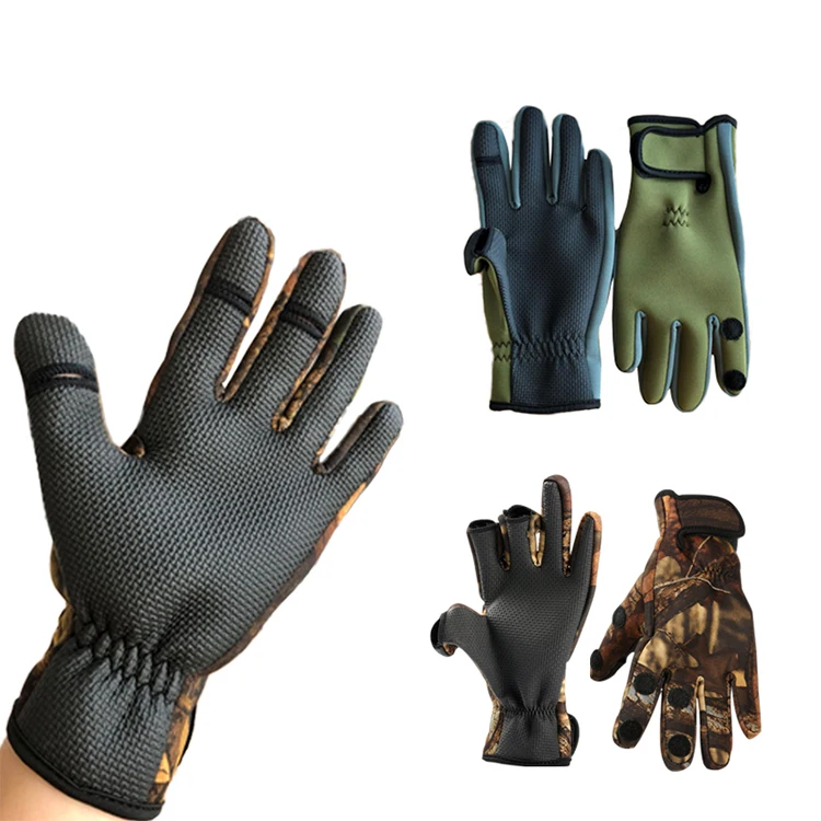 Durable Fishing Gloves  Neoprene Waterproof Fishing Gloves