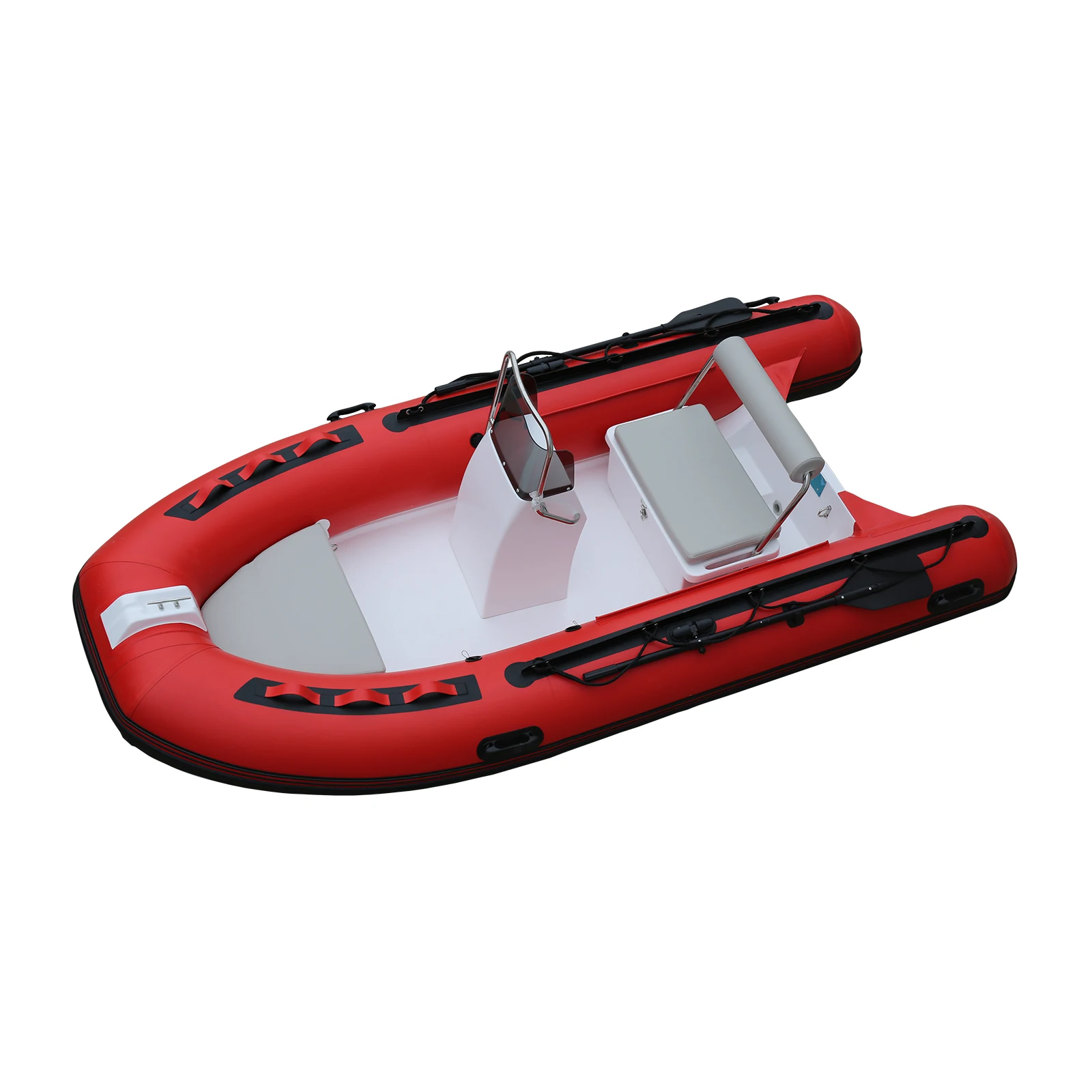 China Inflatable Rib Patrol Boat with Pedal Motor Barche Rigide Gonflable Ponton Rowing Boat Made in China