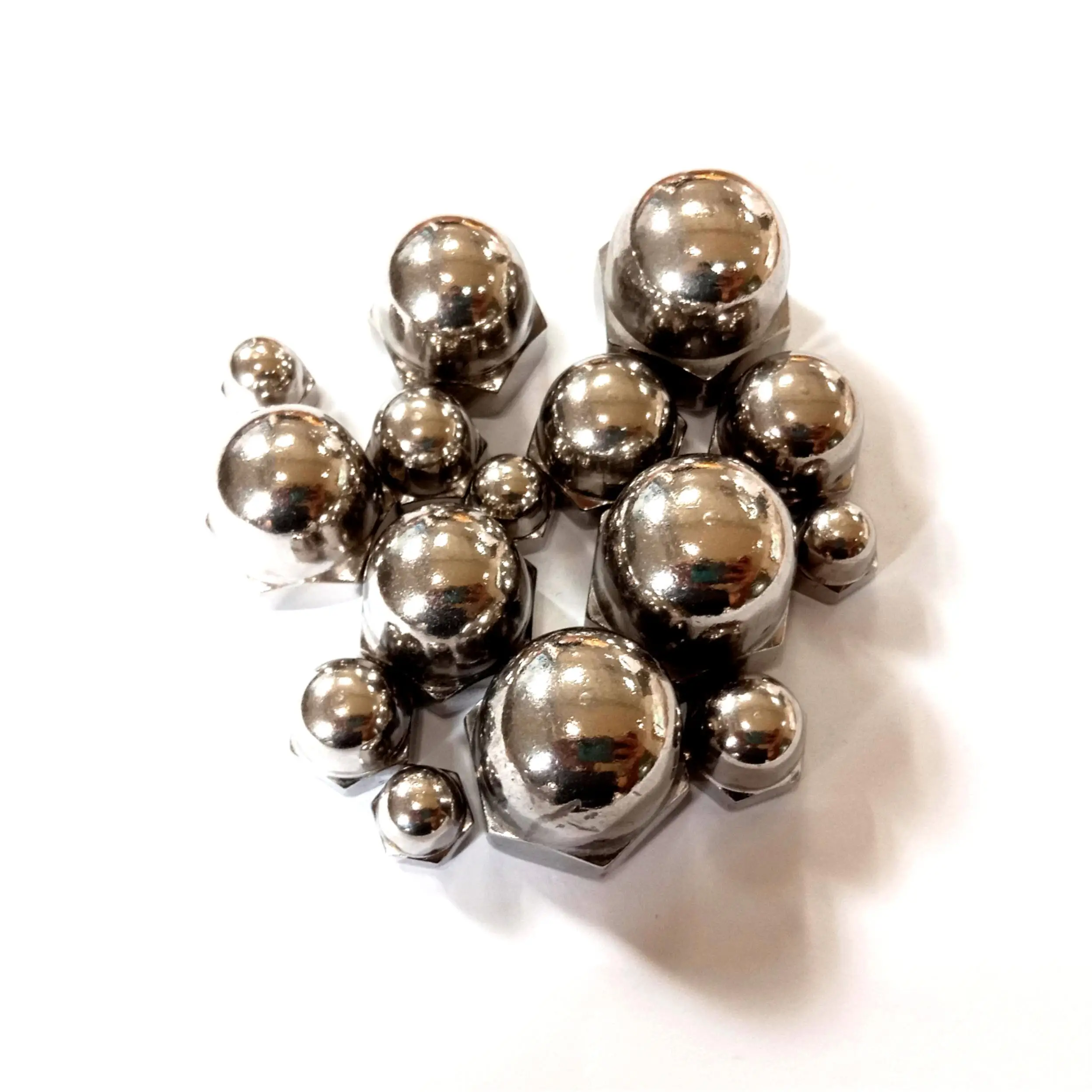 Stainless Steel 304 316 Cap Nut Dome Nuts Caps Acorn End Hat Hex M16 Captive Flat 10mm Domed
