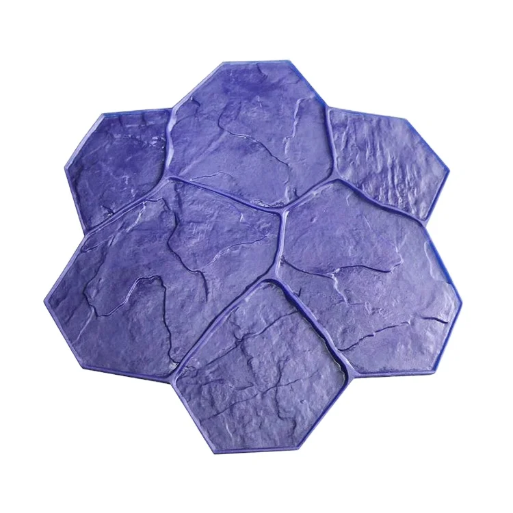 PU Mold Walkway Concrete Stepping Paving Mould Mats Stone Garden Rock in Crafts