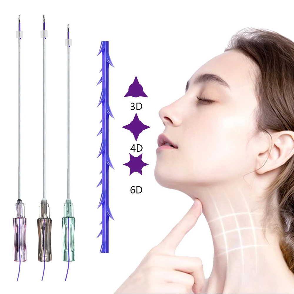 Absorbable Whale Molding Cog 19g 100mm Tensioning Facial Pdo Thread For The Face