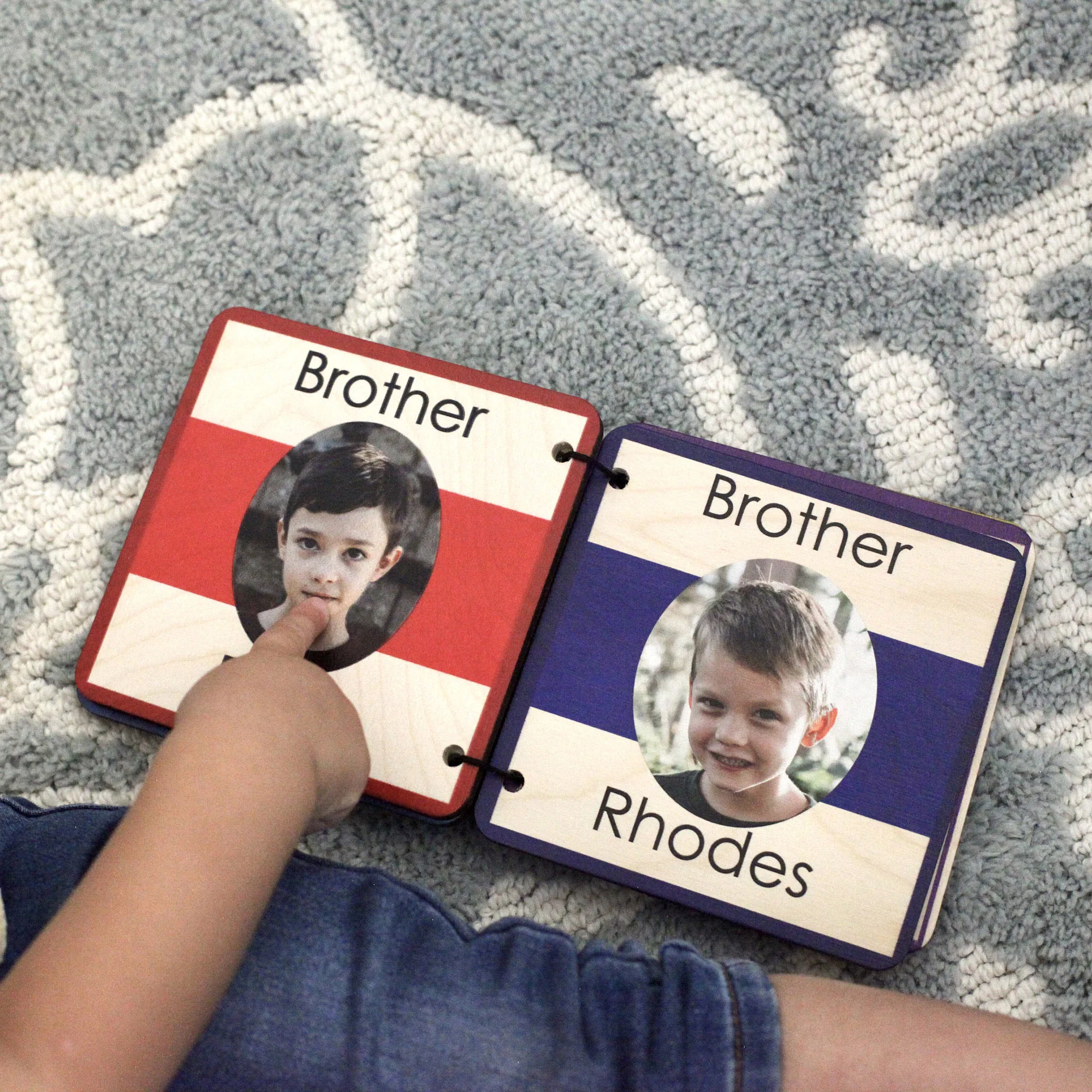 Custom Montessori Toddler Family Book Custom Photo Book