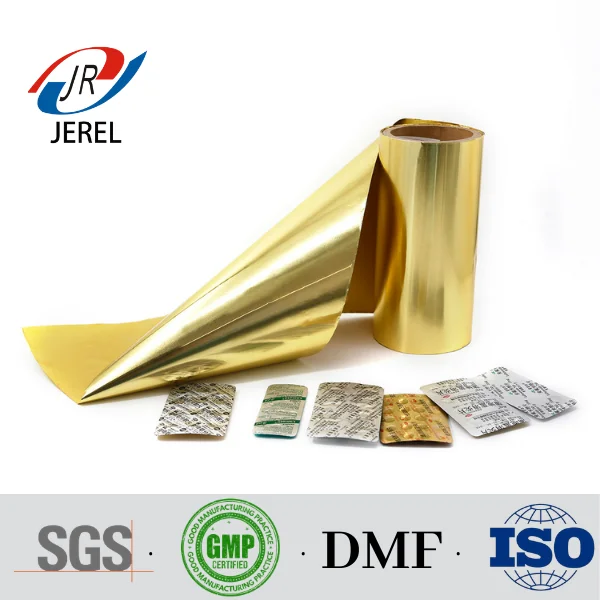 JEREL Pharma packing blister aluminum foil manufacturer supplied to printing machine